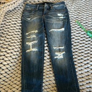 Distressed Blue Jeans Buckle Black brand